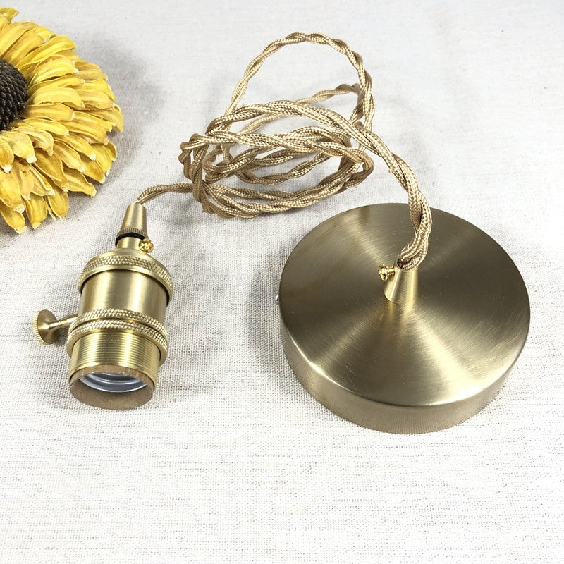 Lampe Suspendue en Laiton et Verre | Élégance Moderne et Installation Facile