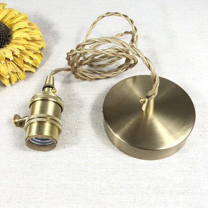 Lampe Suspendue en Laiton et Verre | Élégance Moderne et Installation Facile
