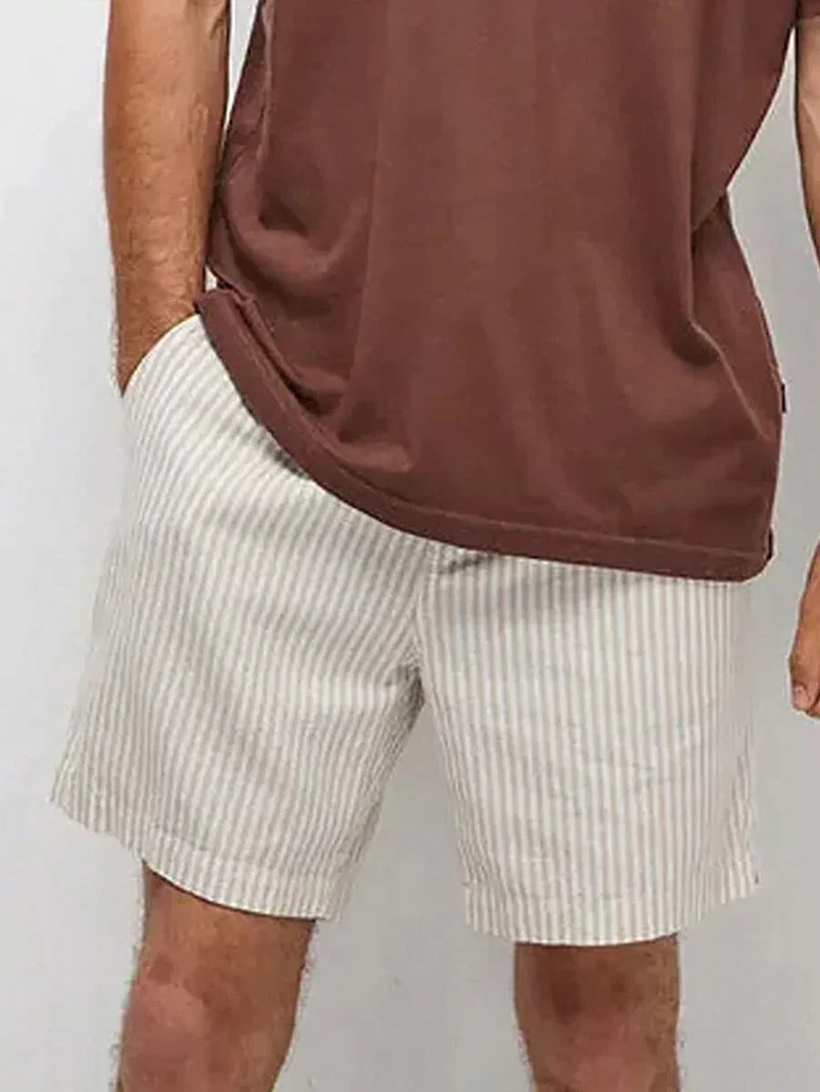 Shorts Décontractés à Rayures Modernes | Confort et Style pour l'Été