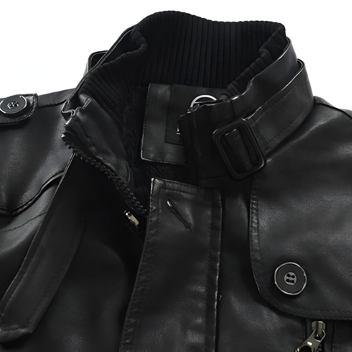 Adrien™ | Manteau Long en Cuir Élégant pour Homme