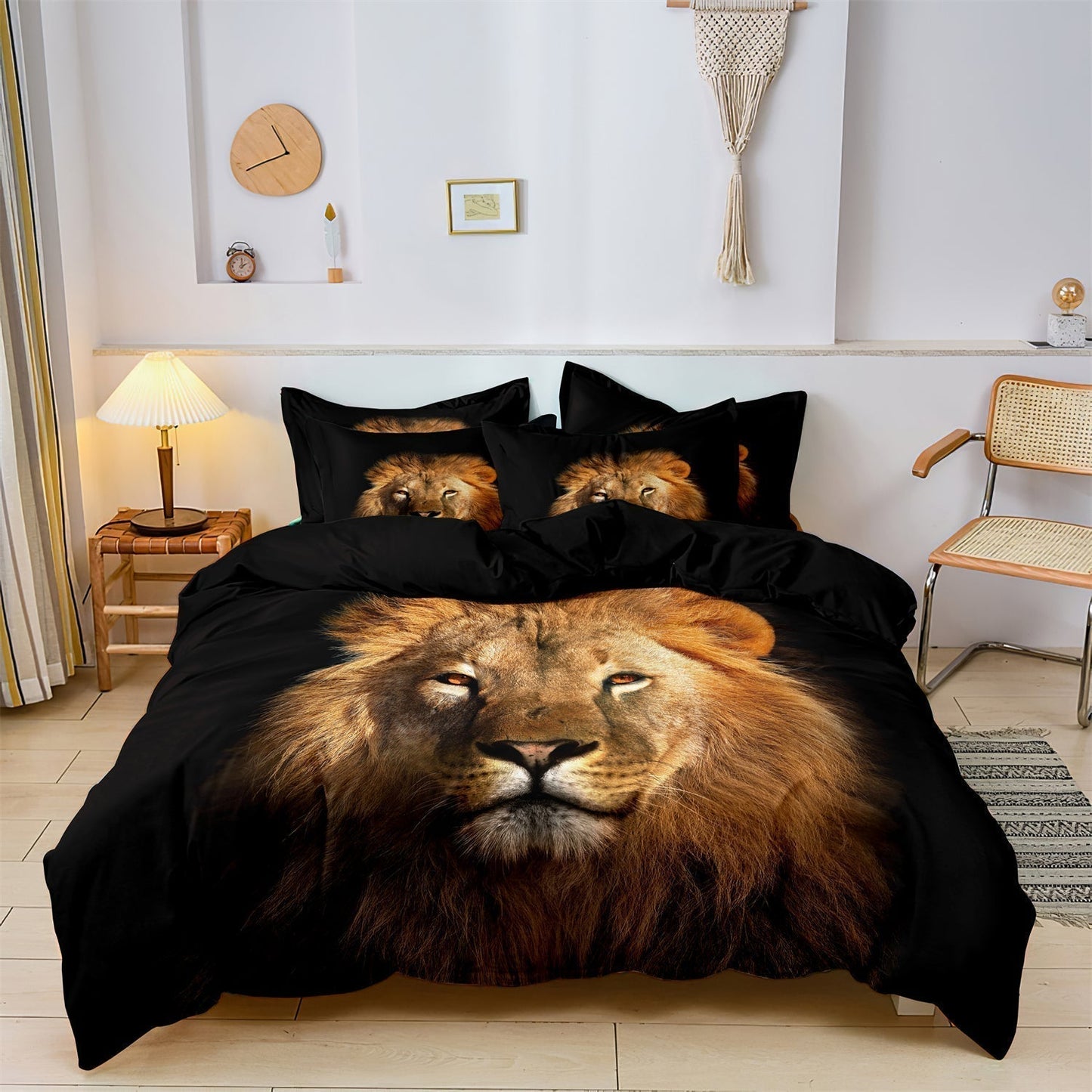 Linge de Lit Lion Luxueux | Ambiance Aventureuse et Confortable
