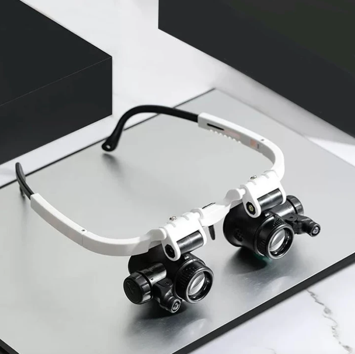 Lunettes de Grossissement LED | Zoom 8x, 15x et 23x pour Détails Précis