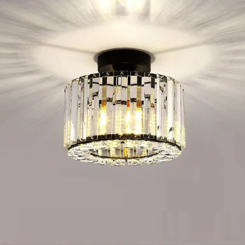 Luminaire de Plafond Éblouissant | Cristaux Scintillants et Économie d'Énergie