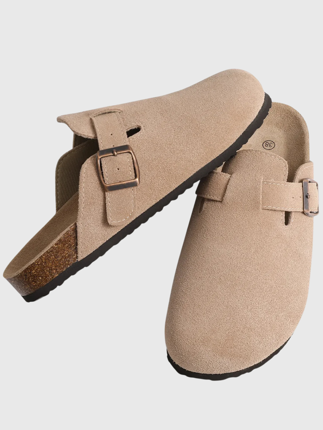 HELVIA - Sabots en daim Mauritz - Confort & Style Rustique