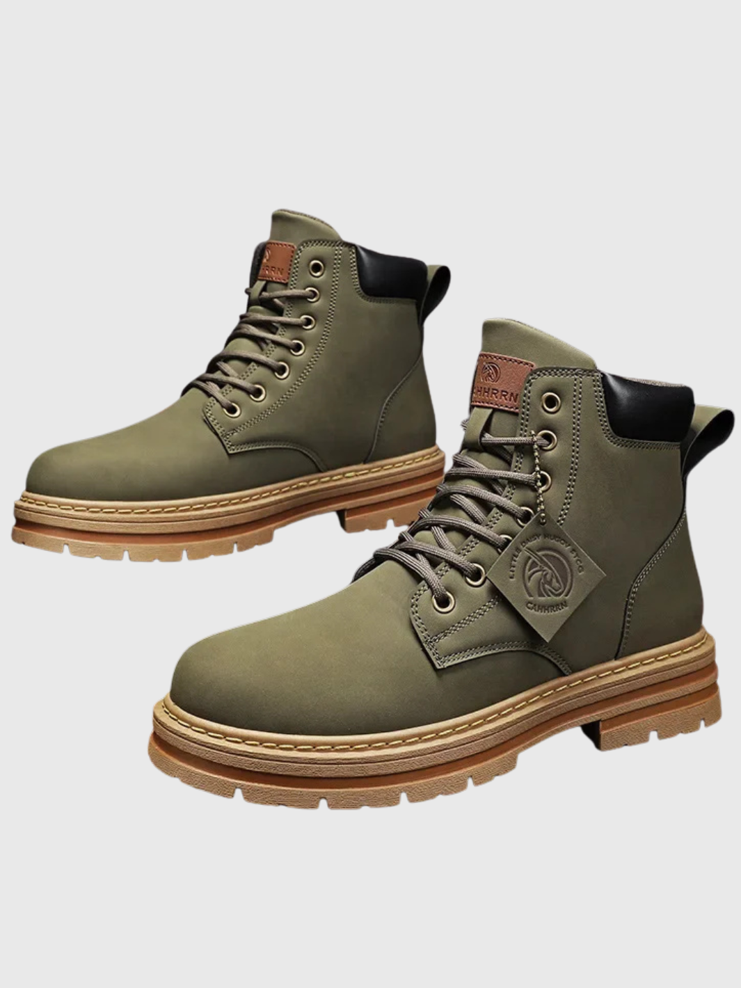 HELVIA - Bottines en cuir pour hommes - élégantes et résistantes