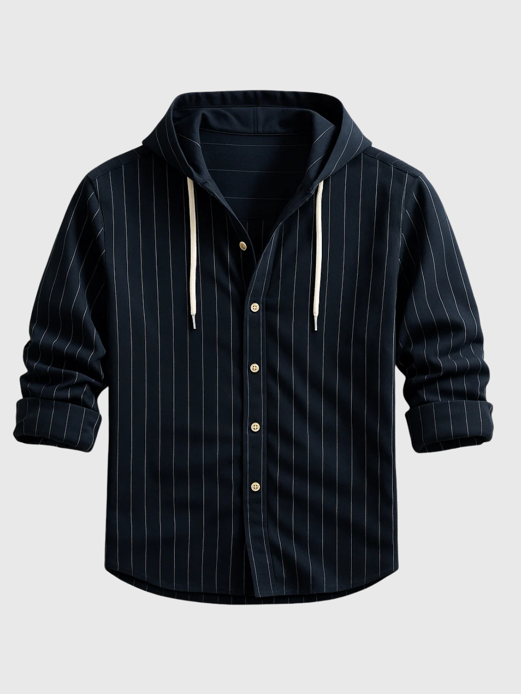 HELVIA - CHEMISE DE LUXE À RAYURES AVEC CAPUCHE