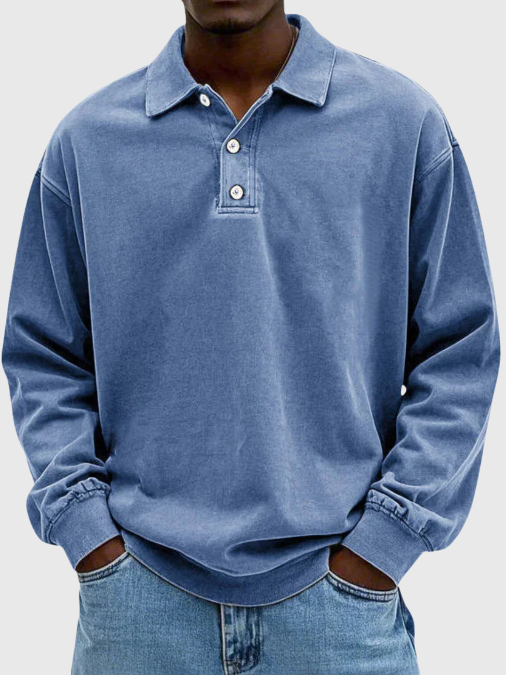 HELVIA - PULL-OVER POLO DÉCONTRACTÉ