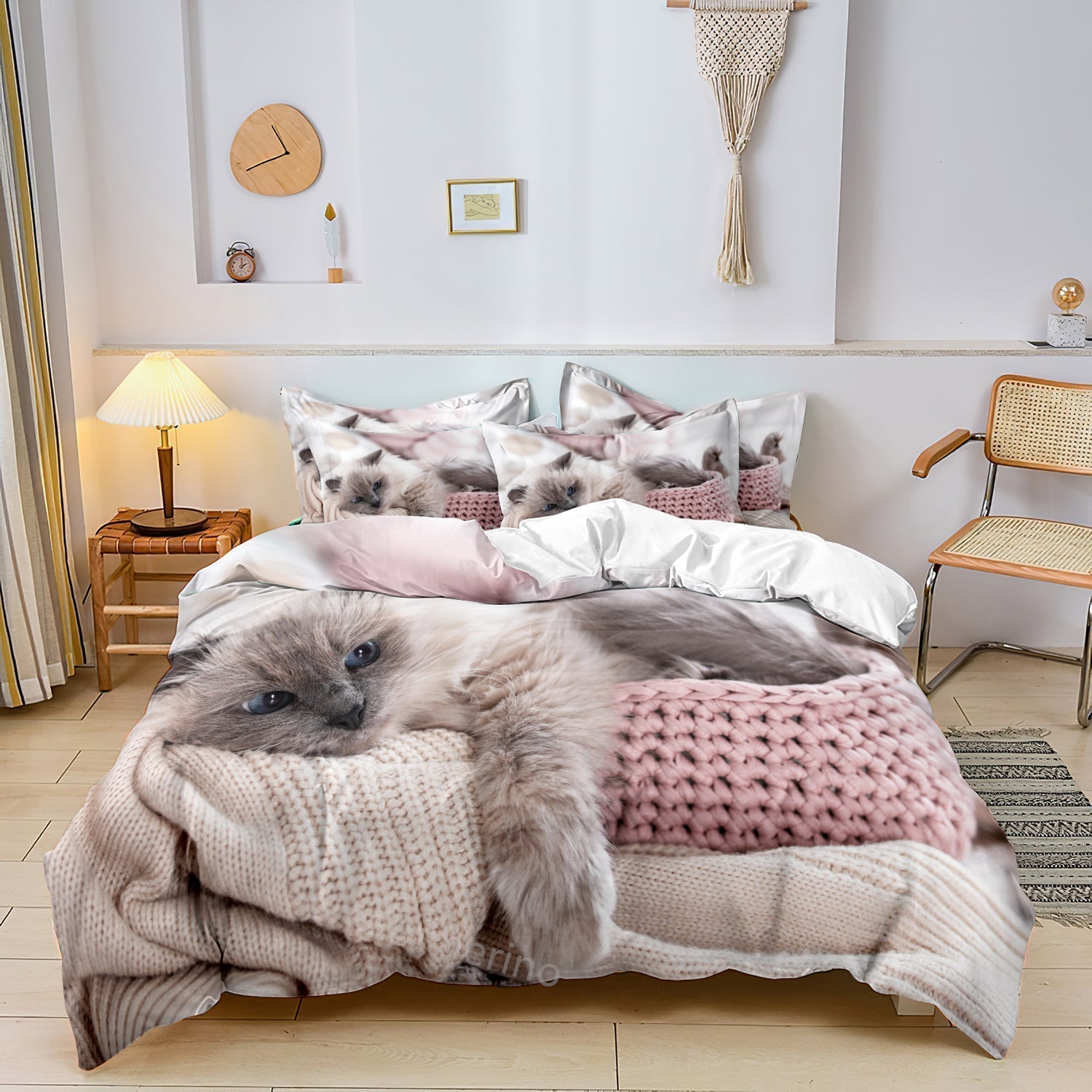 Linge de Lit Chat en Coton | Confort et Design Enchanteur pour Amoureux des Chats