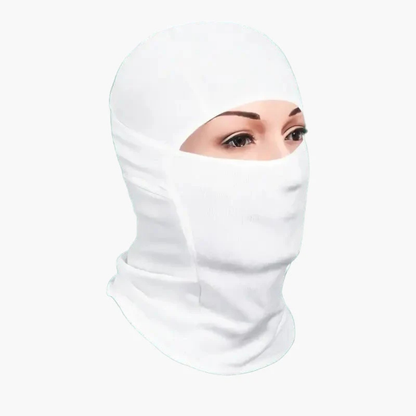 Breathable balaclava hood – face protected in cold weather
