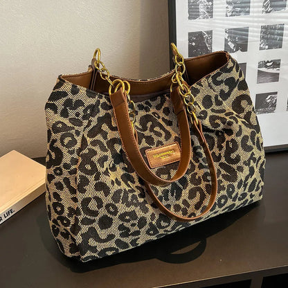 Sac à Main Imprimé Léopard pour Femmes | Style Audacieux et Intérieur Spacieux