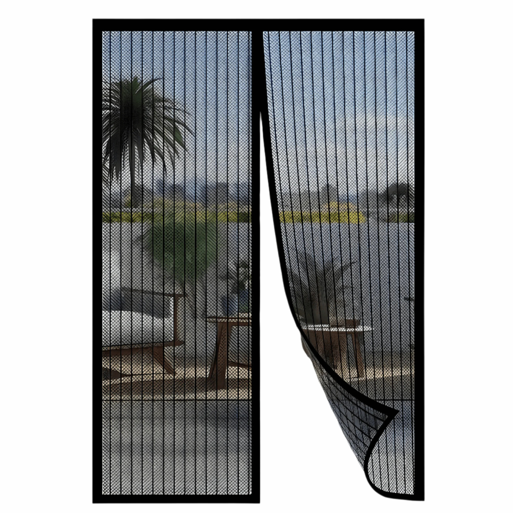 Magnetischer Polyester-Insektenschutzvorhang – freihändiger Durchgang
