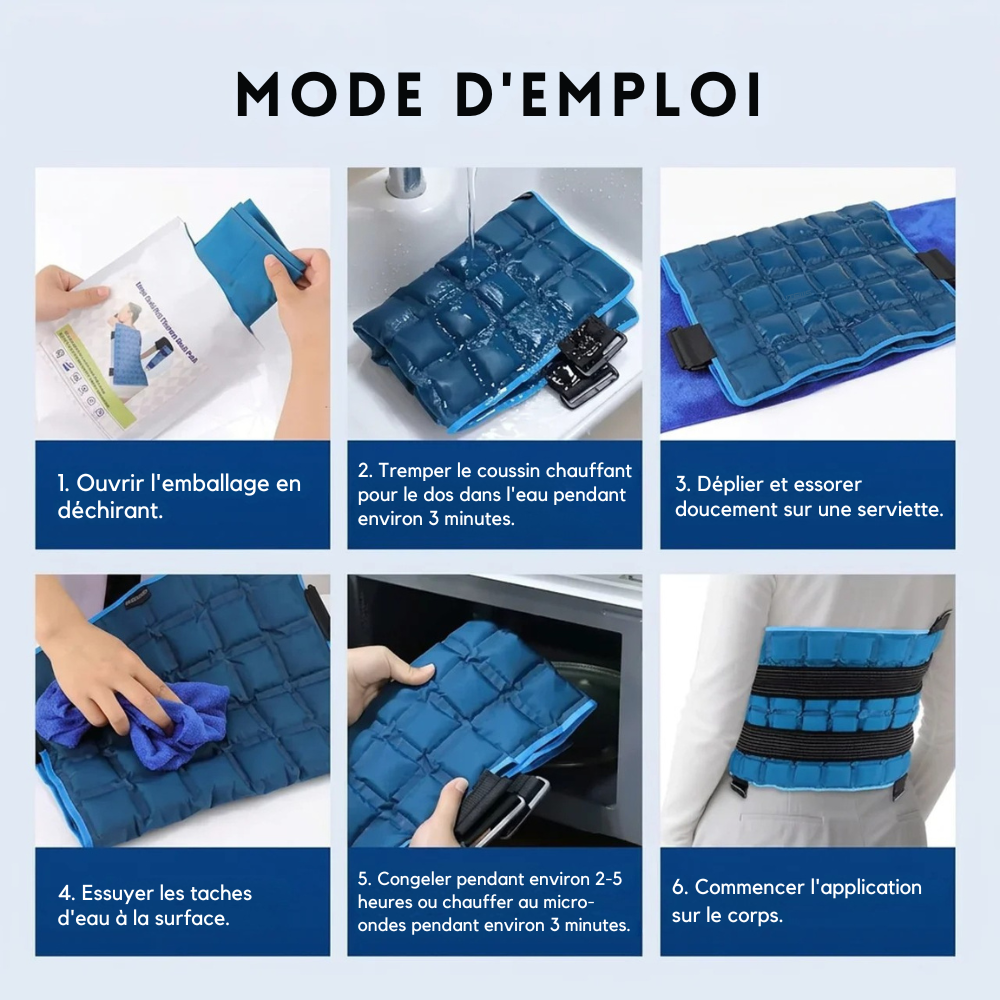 Compresse chaude et froide 58 × 35 cm - confort après l’effort