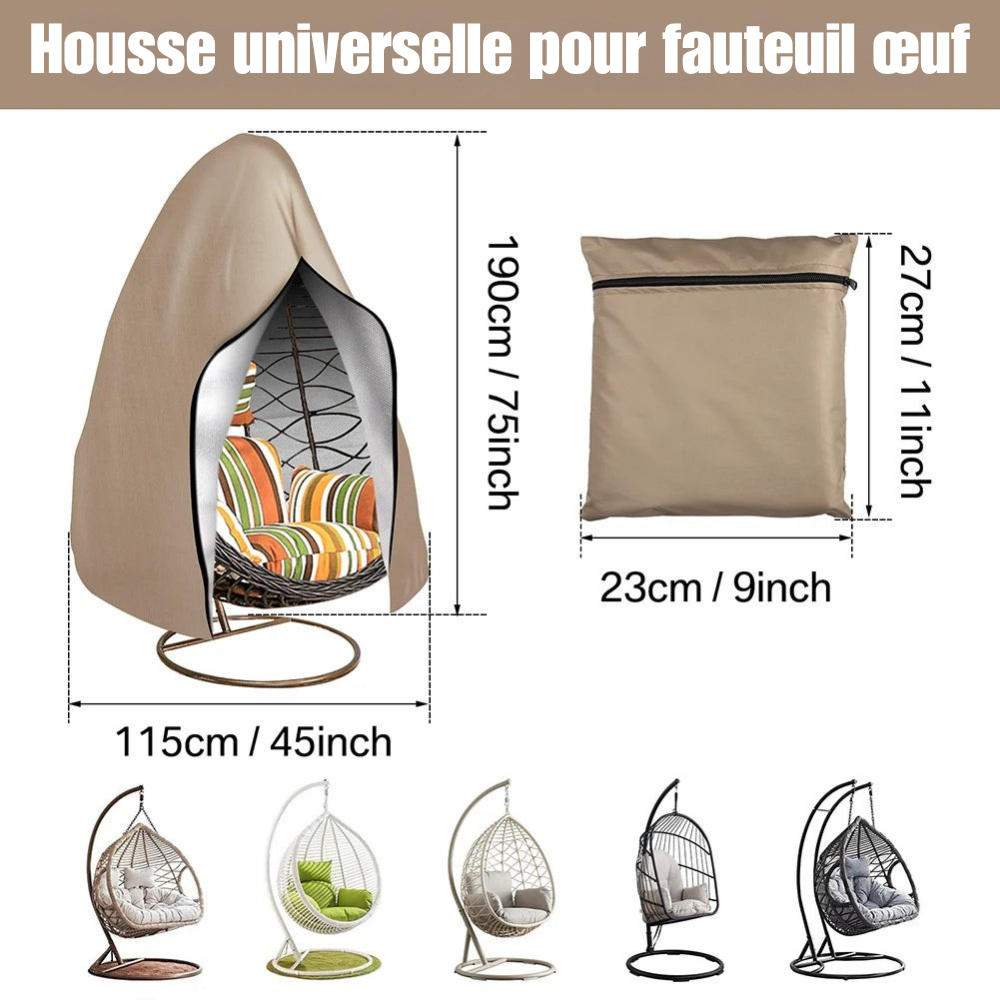 Housse fauteuil suspendu Oxford 210D - protégée par tous les temps