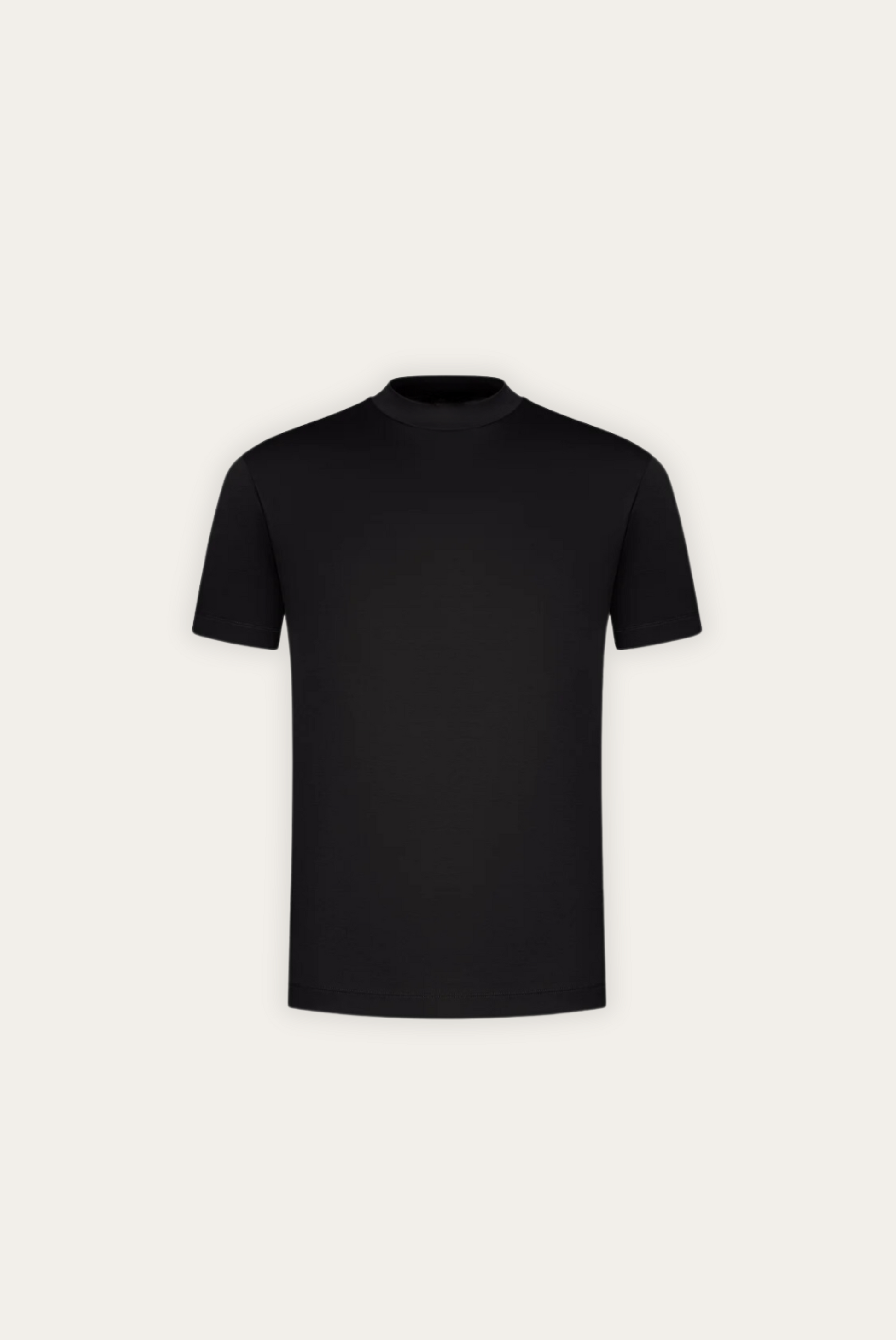 T-shirt Élégant en Coton Mercerisé | Finition Brillante et Coupe Ajustée