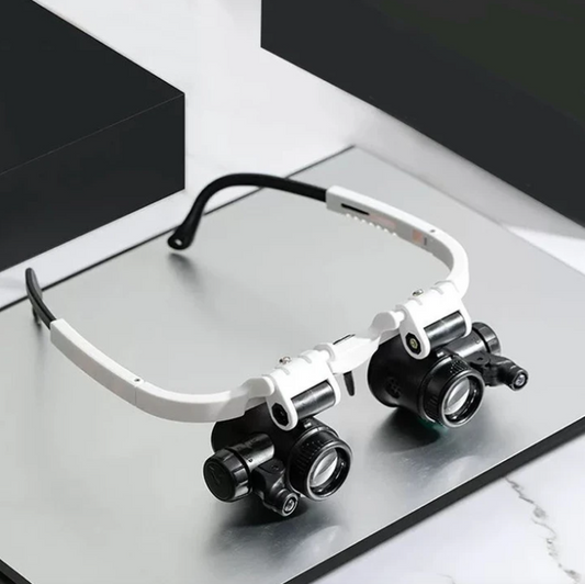 Lunettes de Grossissement LED Ajustables | Grossissement 8x, 15x et 23x