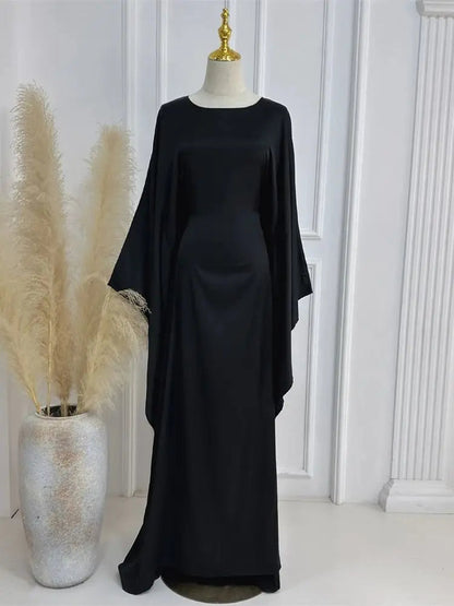 Robe Maxi Élégante pour Femmes | Manches en Cape et Confort Optimal