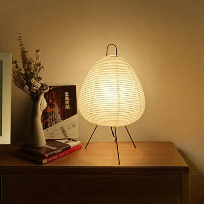 Lampe Trépied Japonaise | Éclairage LED Doux et Élégant