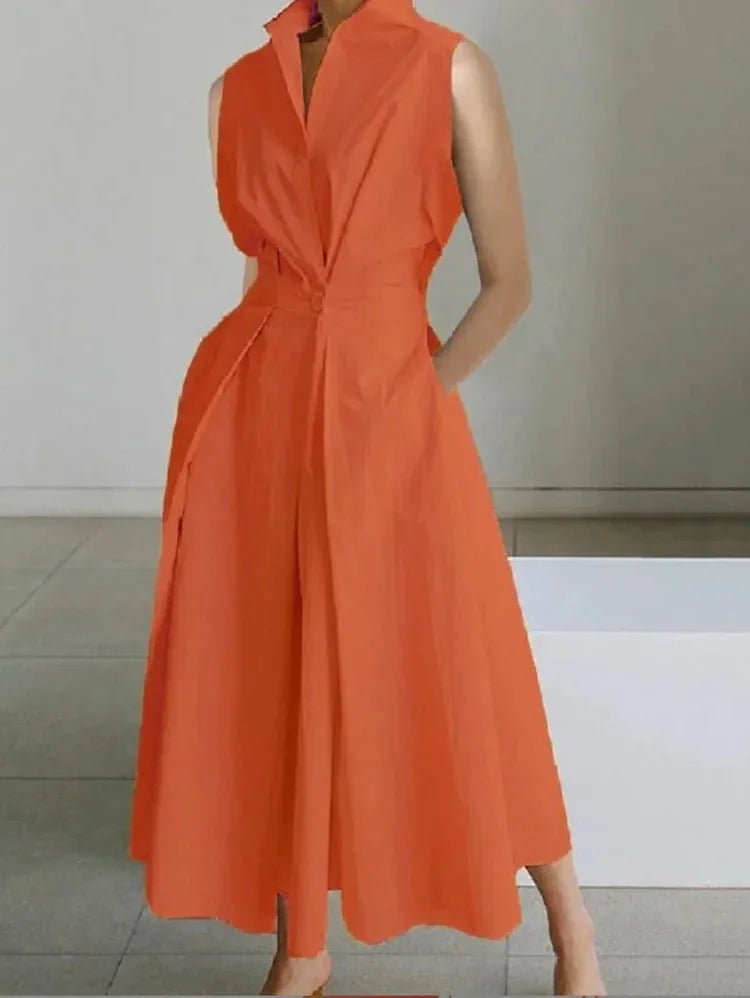Robe Midi Chic pour Femme | Design A-Line et Confort Optimal