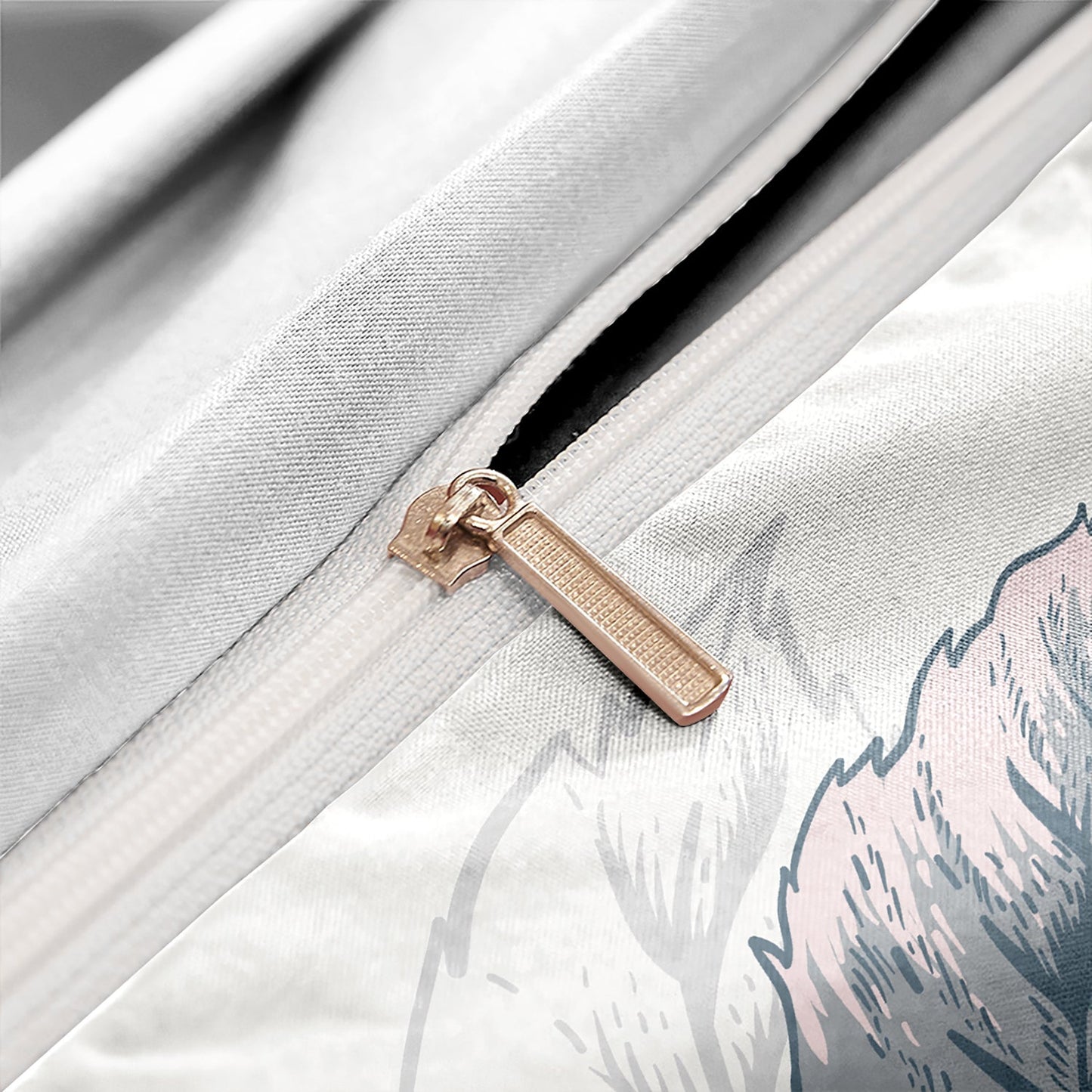 Linge de Lit Floral avec Oiseaux | Douceur et Élégance Naturelle