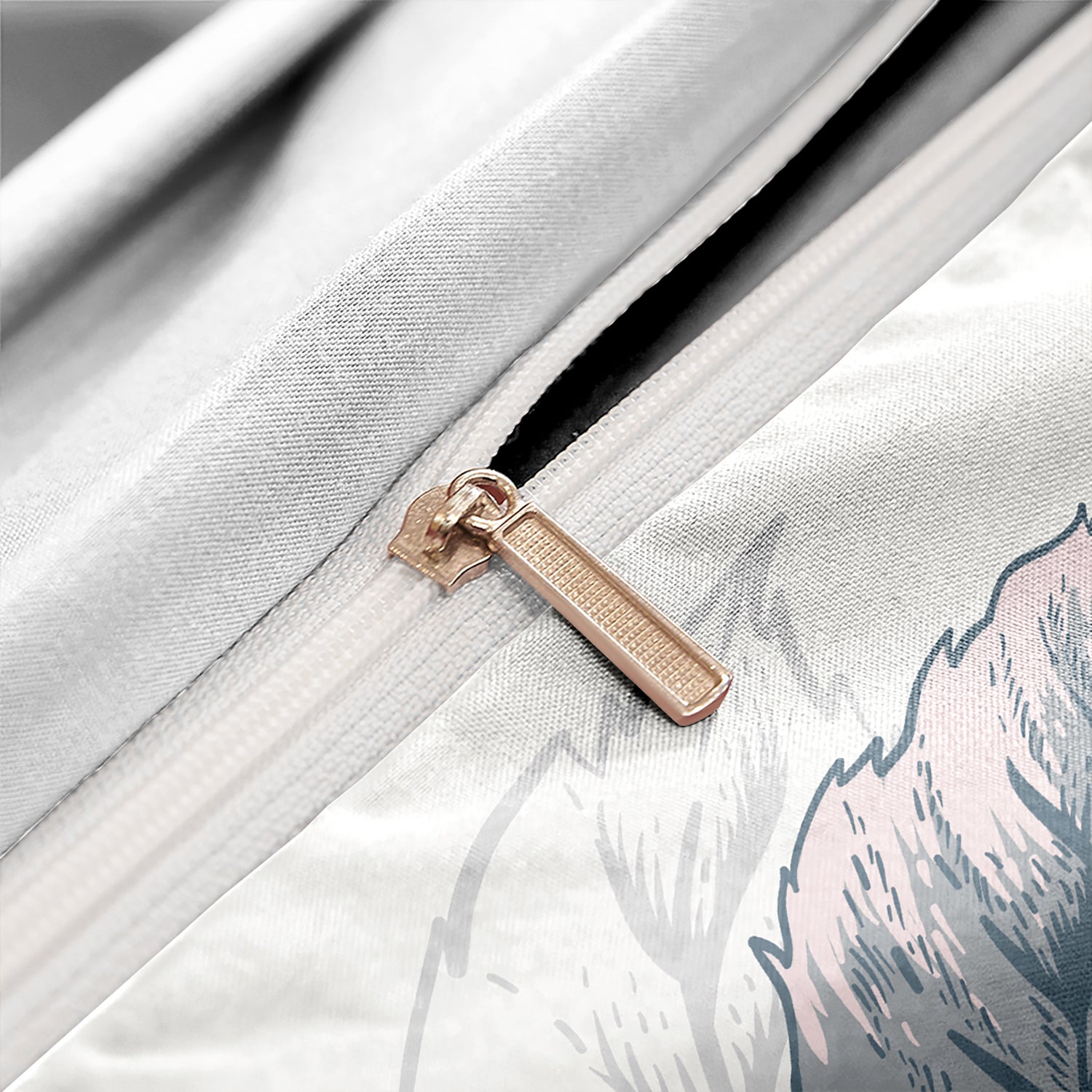 Linge de Lit Floral avec Oiseaux | Douceur et Élégance Naturelle