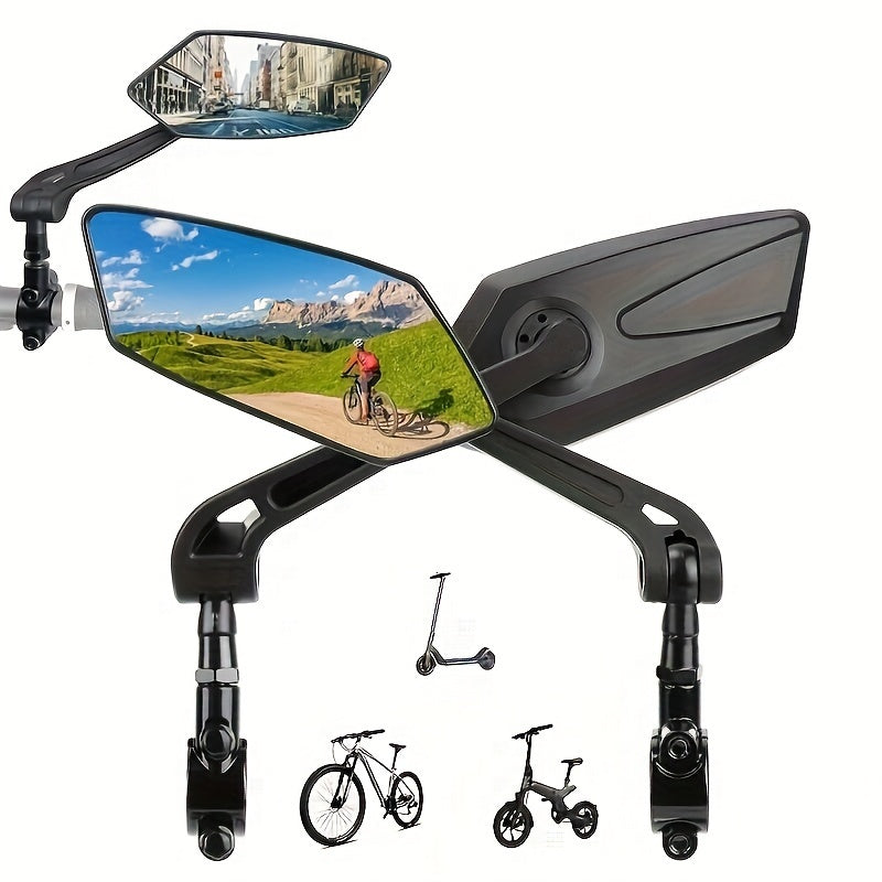 Miroirs de Vélo Rotatifs 360° | Sécurité et Visibilité Optimales