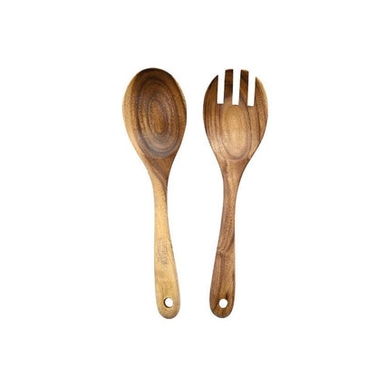 Ustensiles de Service à Salade en Bois | Élégants et Durables pour Vos Repas