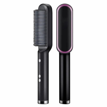 Brosse de Coiffage 2-en-1 | Technologie en Céramique et Réglages de Chaleur