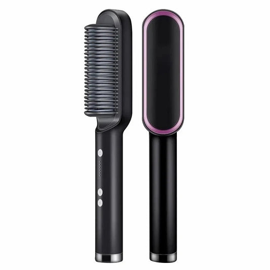 Brosse de Coiffage 2-en-1 | Technologie en Céramique et Réglages de Chaleur