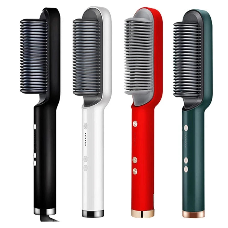 Brosse de Coiffage 2-en-1 | Technologie en Céramique et Réglages de Chaleur