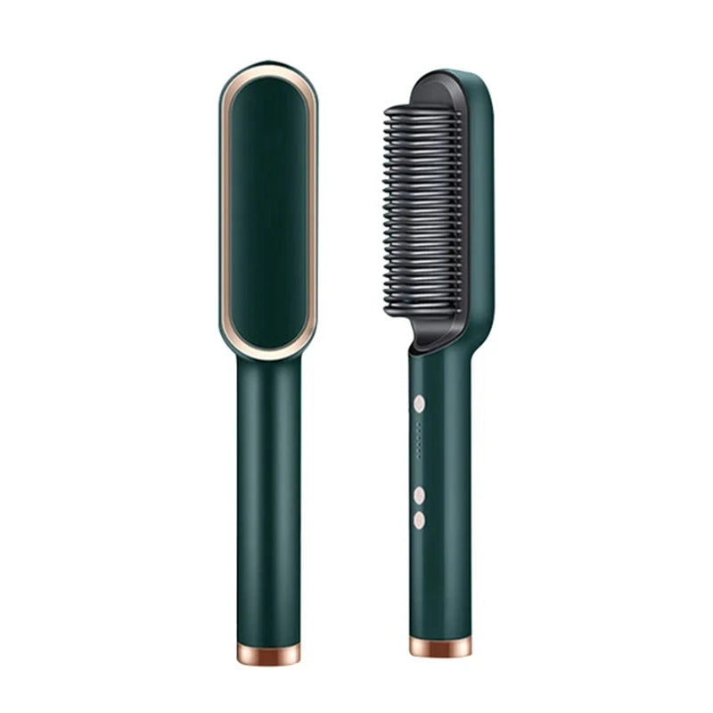 Brosse de Coiffage 2-en-1 | Technologie en Céramique et Réglages de Chaleur