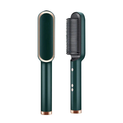 Brosse de Coiffage 2-en-1 | Technologie en Céramique et Réglages de Chaleur