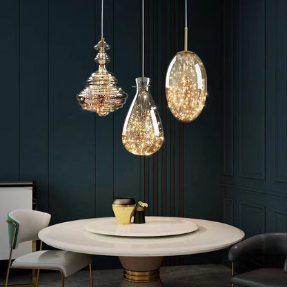 Lampe Suspendue Grise Design Élégant | Éclairage Ambiance et Matériaux Luxueux