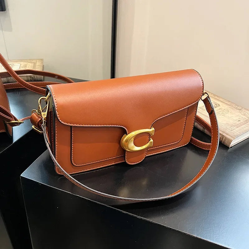 Sac à Épaule Minimaliste pour Femmes | Rangement Multi-couches et Style Neutre
