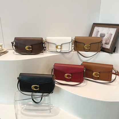 Sac à Épaule Minimaliste pour Femmes | Rangement Multi-couches et Style Neutre