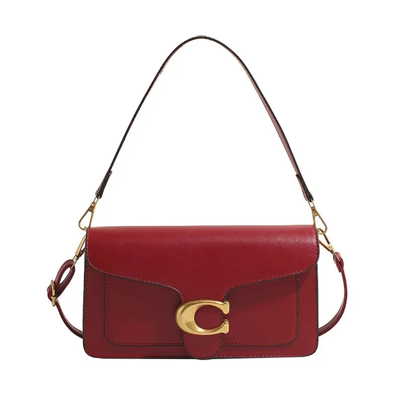Sac à Épaule Minimaliste pour Femmes | Rangement Multi-couches et Style Neutre