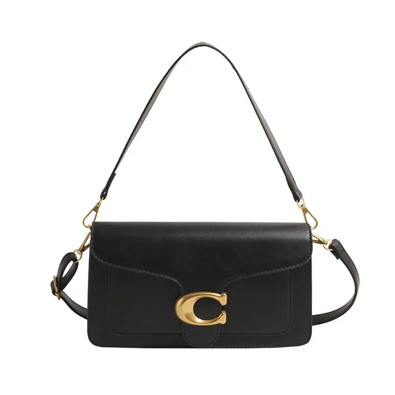 Sac à Épaule Minimaliste pour Femmes | Rangement Multi-couches et Style Neutre