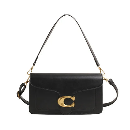 Sac à Épaule Minimaliste pour Femmes | Rangement Multi-couches et Style Neutre