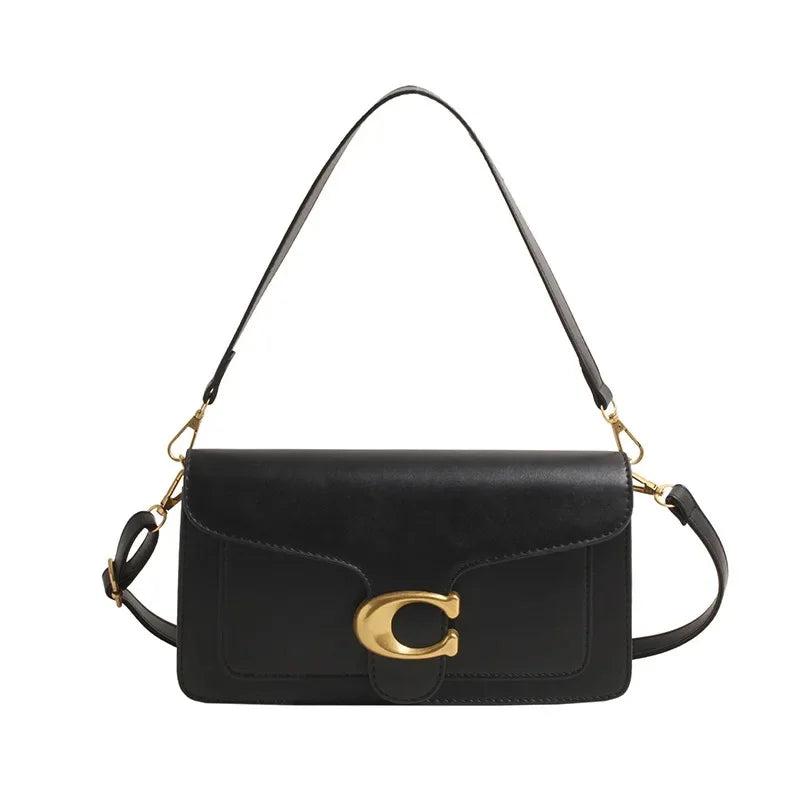 Sac à Épaule Minimaliste pour Femmes | Rangement Multi-couches et Style Neutre