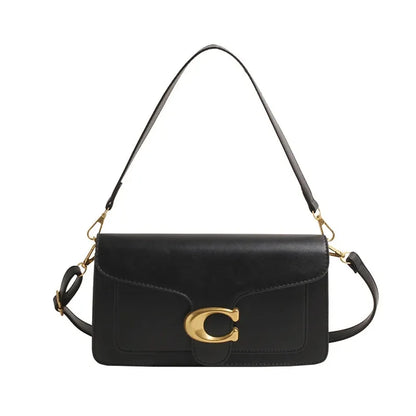 Sac à Épaule Minimaliste pour Femmes | Rangement Multi-couches et Style Neutre