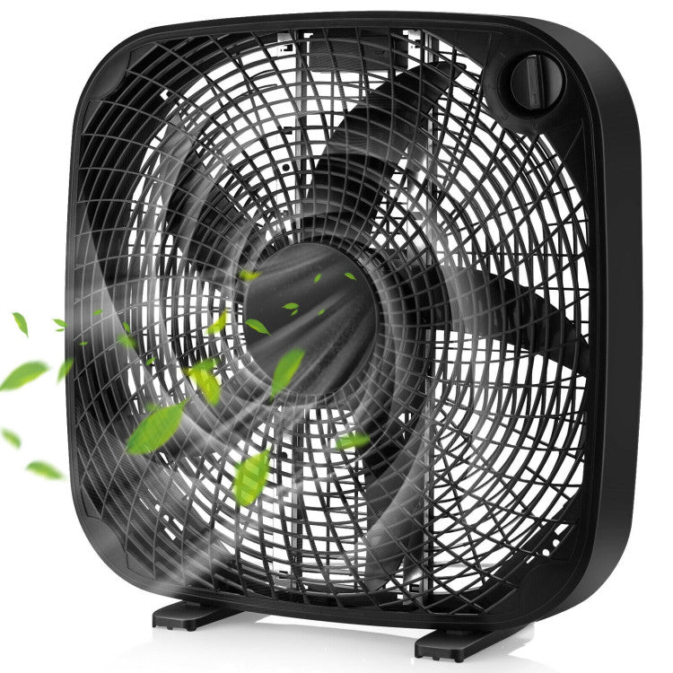 Ventilateur de Sol Portable 20 Pouces | Débit d'Air Puissant et Silencieux