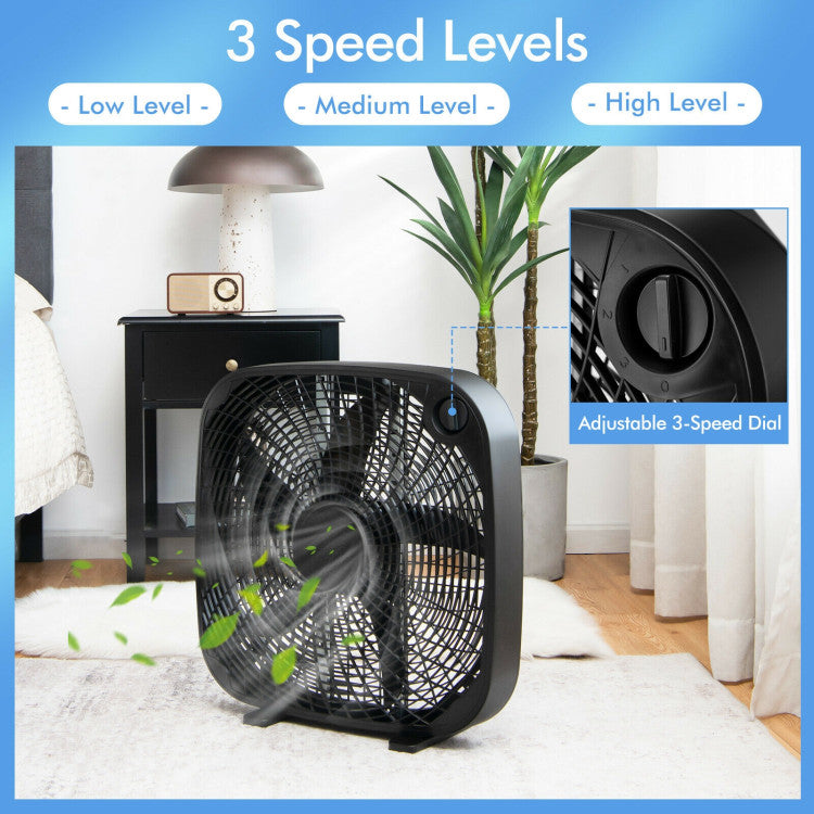 Ventilateur de Sol Portable 20 Pouces | Débit d'Air Puissant et Silencieux