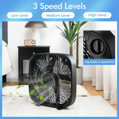 Ventilateur de Sol Portable 20 Pouces | Débit d'Air Puissant et Silencieux