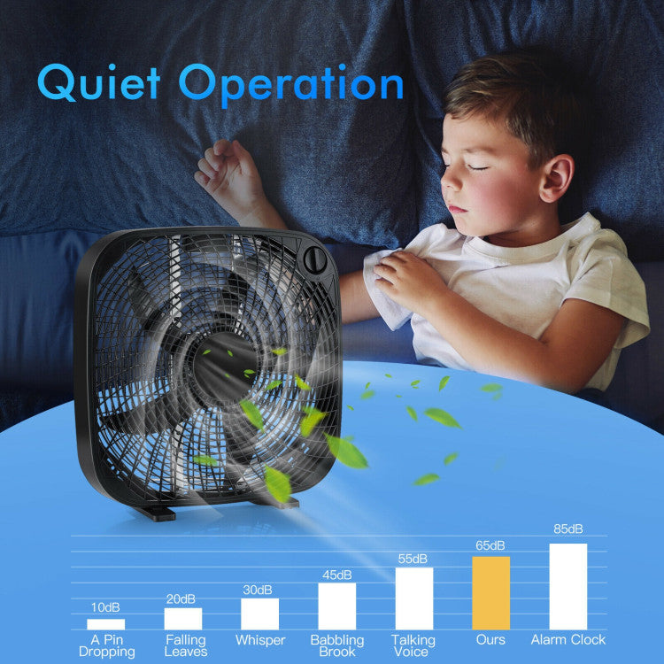 Ventilateur de Sol Portable 20 Pouces | Débit d'Air Puissant et Silencieux
