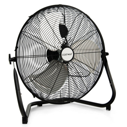 Ventilateur de Sol Haute Vitesse 20 Pouces | Design Métallique Durable avec 3 Vitesses
