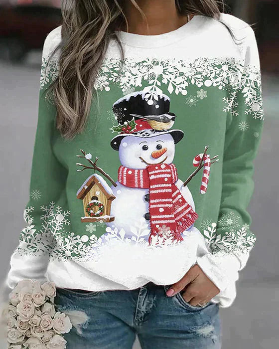 Pull Festif Bonhomme de Neige | Confortable et Chaud pour les Fêtes