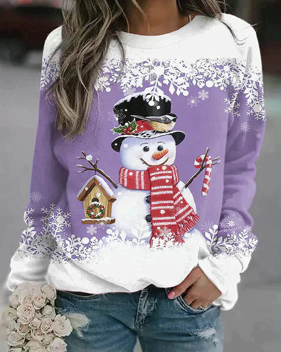 Pull Festif Bonhomme de Neige | Confortable et Chaud pour les Fêtes