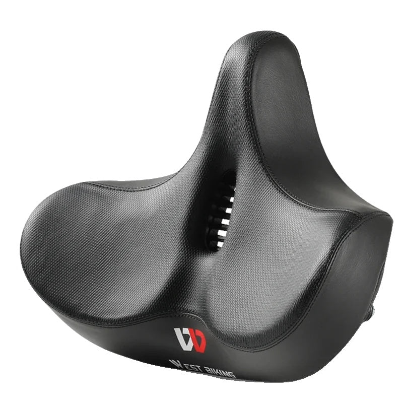 Selle de Vélo Confortable pour Longue Distance | Coussin Élargi et Absorption des Chocs