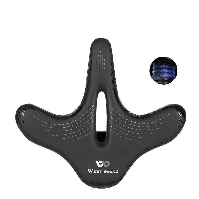 Selle de Vélo Confortable pour Longue Distance | Coussin Élargi et Absorption des Chocs
