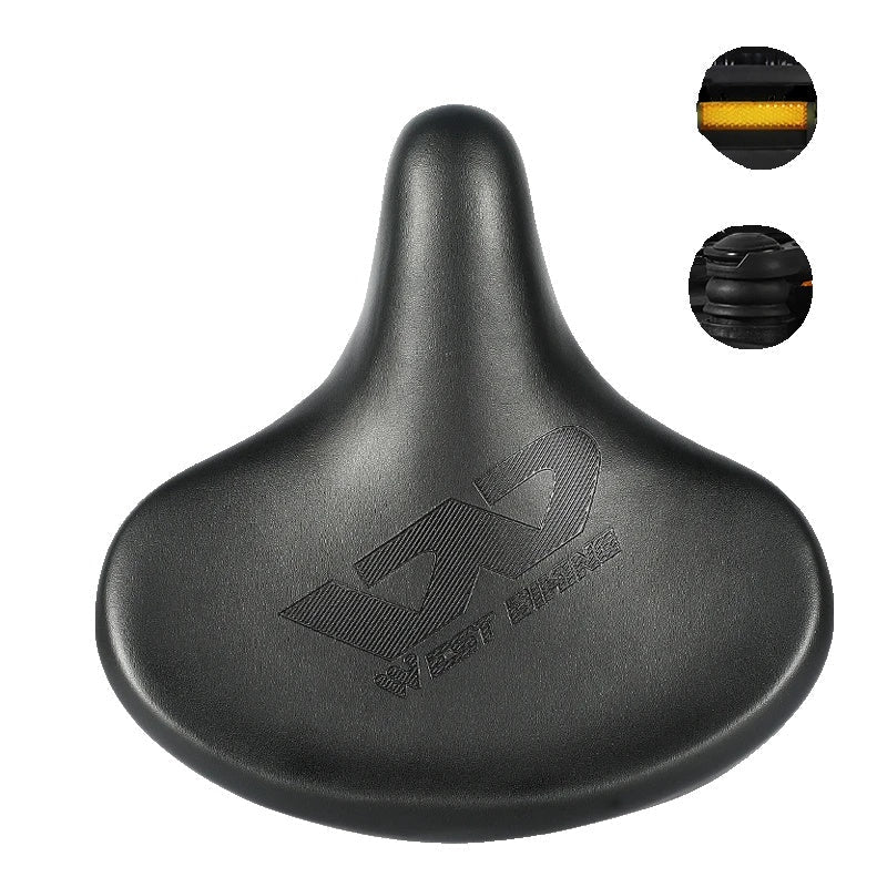 Selle de Vélo Confortable pour Longue Distance | Coussin Élargi et Absorption des Chocs