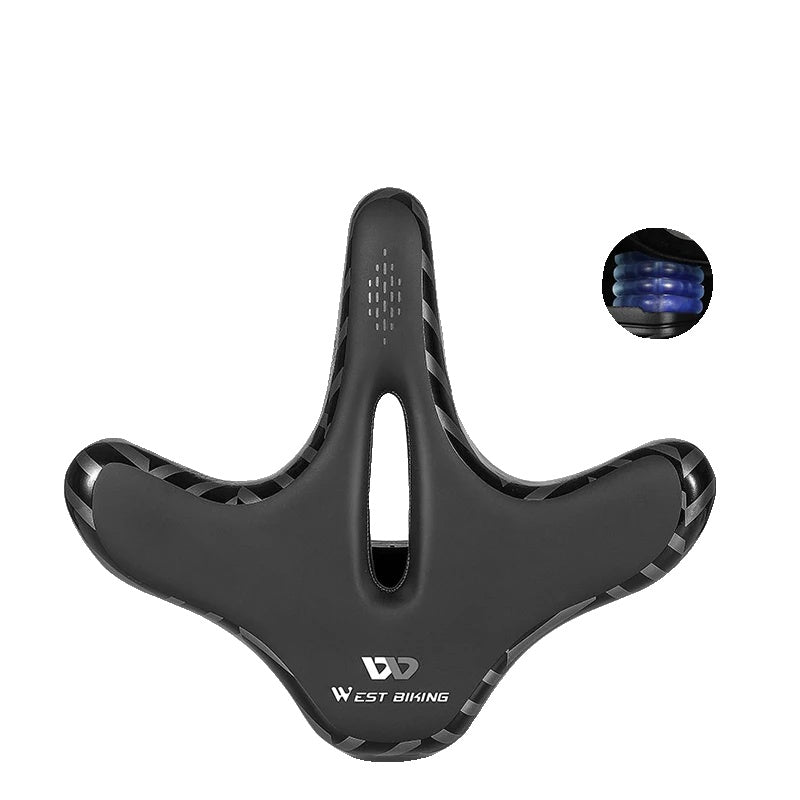 Selle de Vélo Confortable pour Longue Distance | Coussin Élargi et Absorption des Chocs